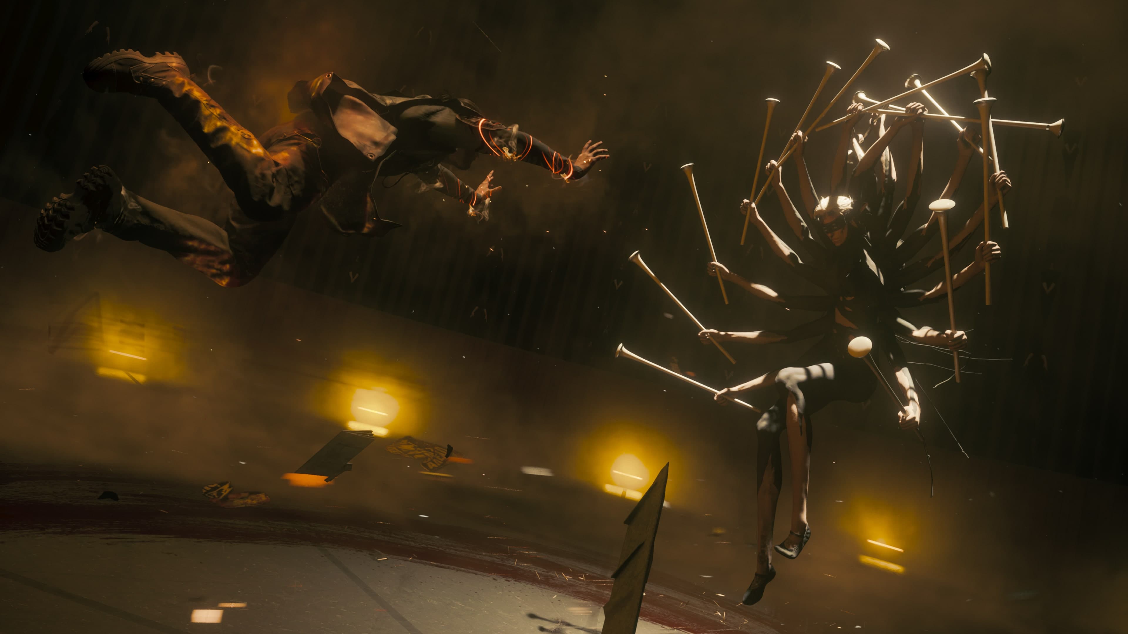 Aberrant scythe form shown in gameplay artwork
